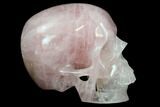 Polished Brazilian Rose Quartz Crystal Skull #116696-3